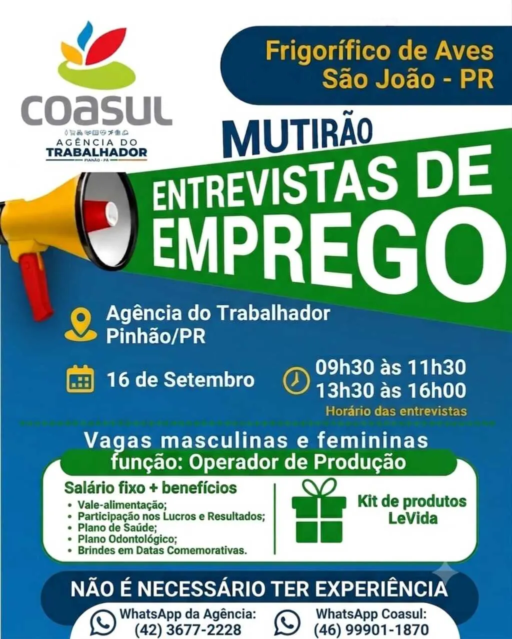 MUTIRÃO ENTREVISTAS DE EMPREGO