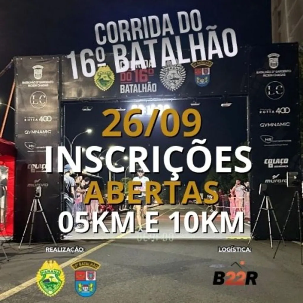 CORRIDA DO 16º BPM - BATALHÃO 3º SARGENTO PM RICIERI CHAGAS