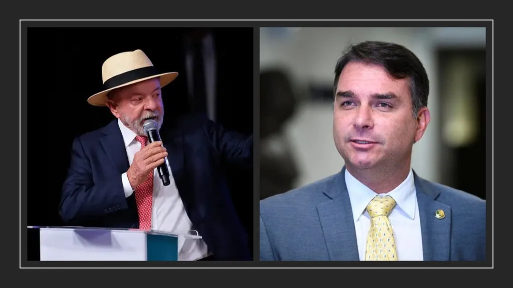 Flavio Bolsonaro e Lula disputarão o segundo turno da eleição presidencial no dia 25 de outubro. Foto: Reprodução