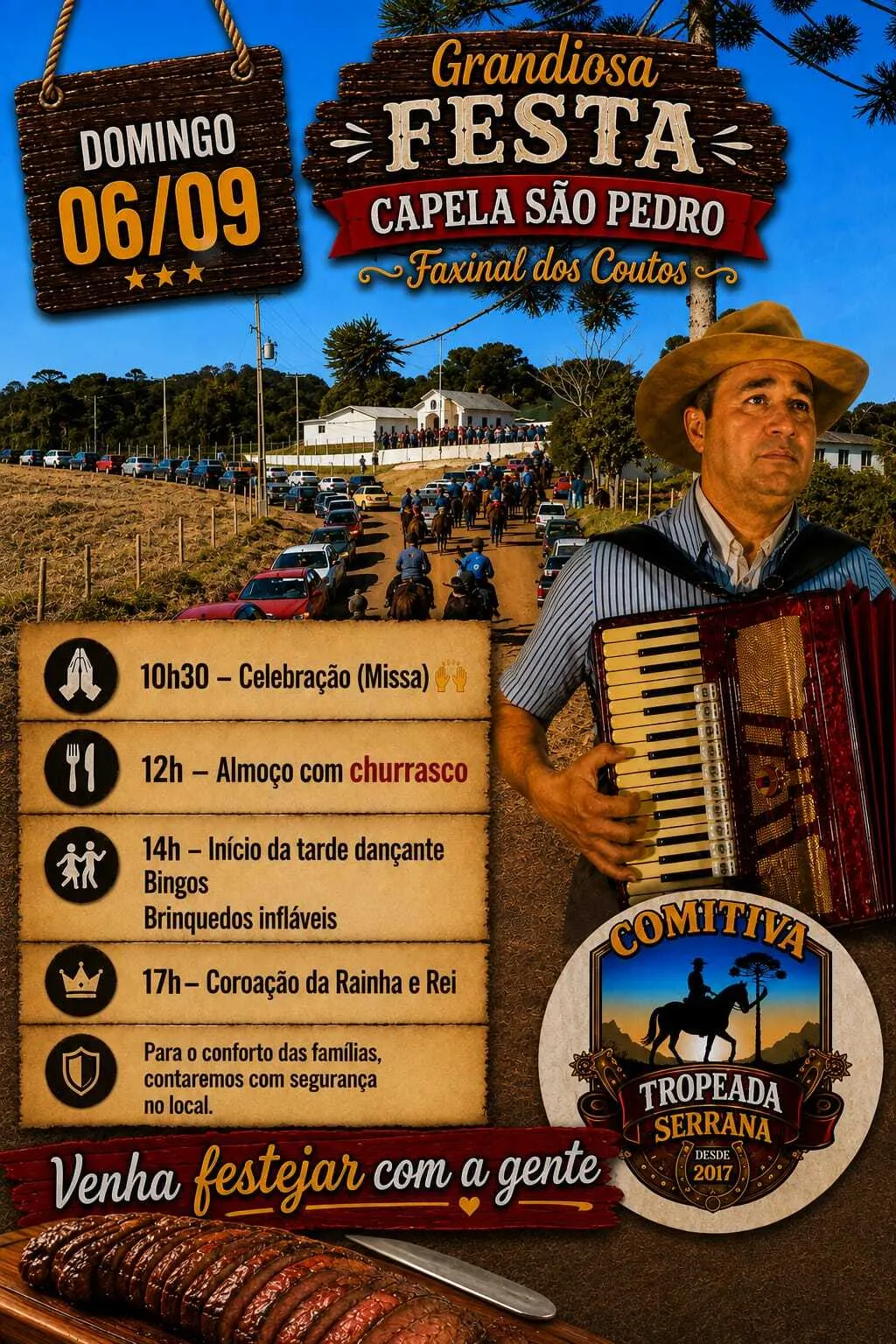 GRANDIOSA FESTA NA CAPELA SÃO PEDRO
