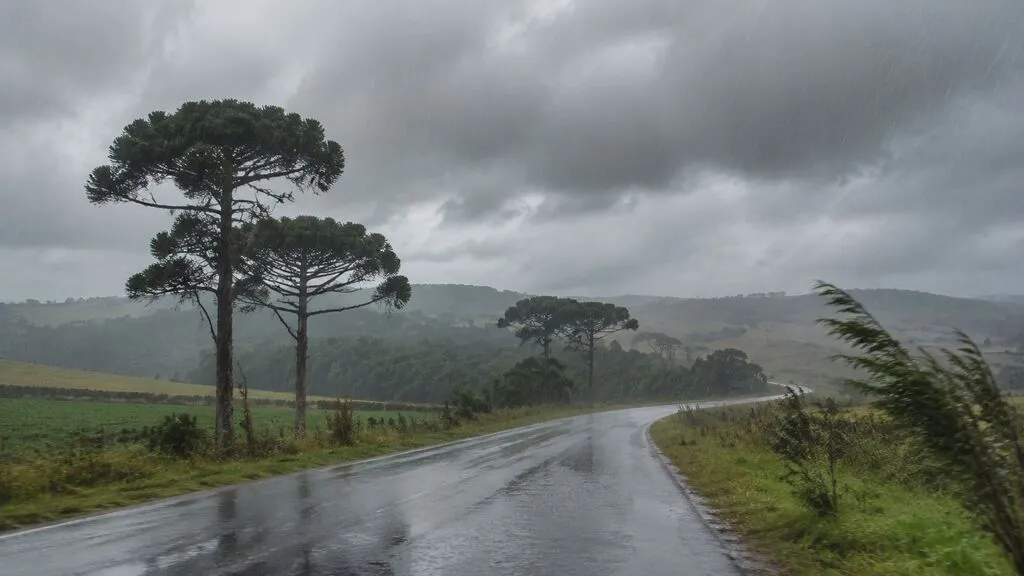 Chuva deve marcar o fim de semana em Pinhão; acumulado pode superar 100 mm até segunda-feira
