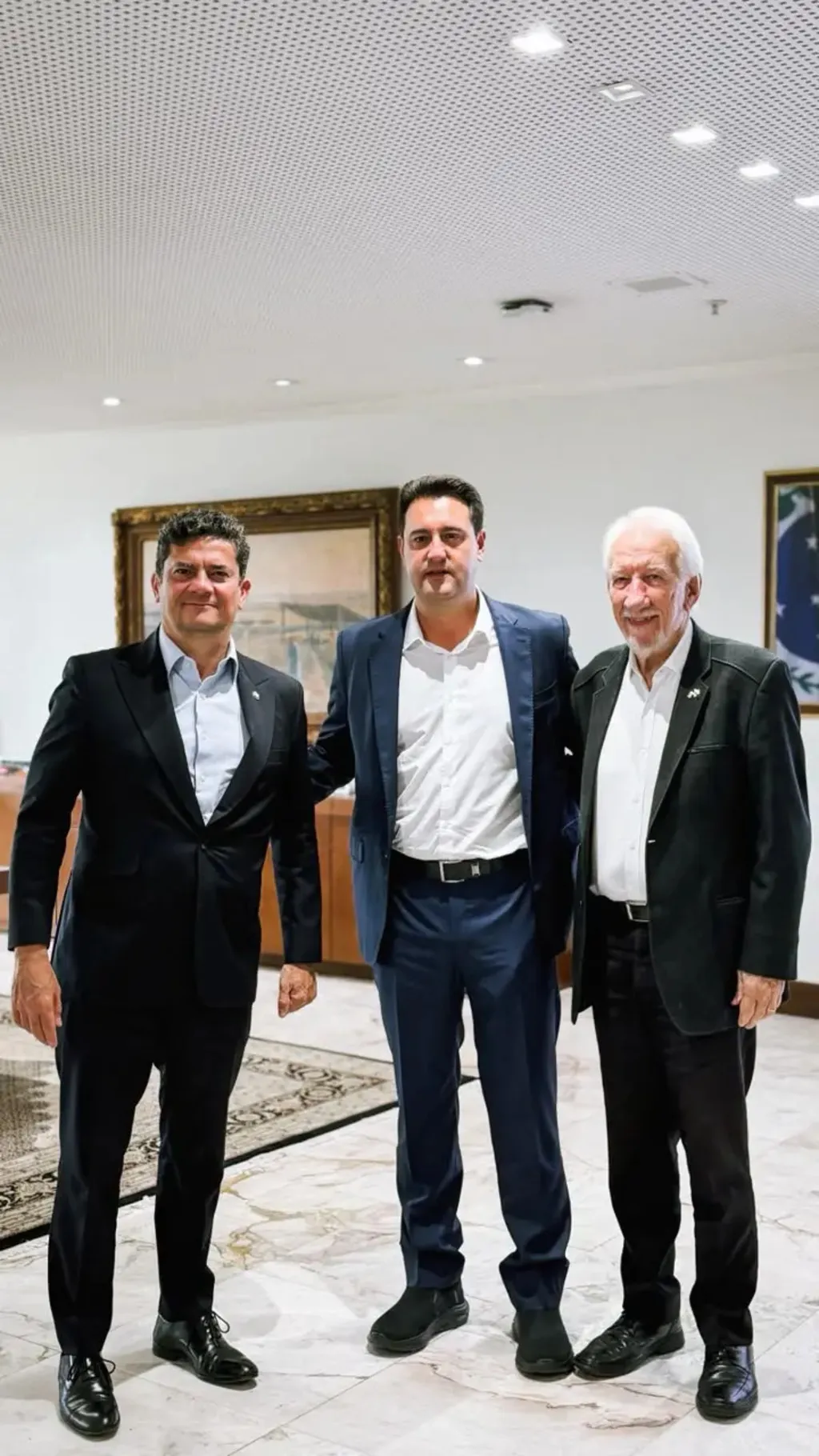 Sérgio Moro e Ratinho Junior fazem primeiro encontro após a eleição e alinham transição no Paraná