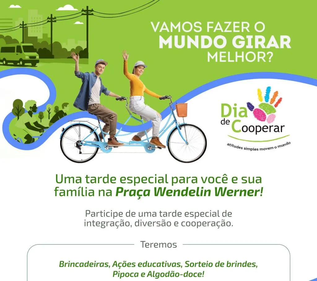 Dia de Cooperar chega a Entre Rios com atividades para toda população