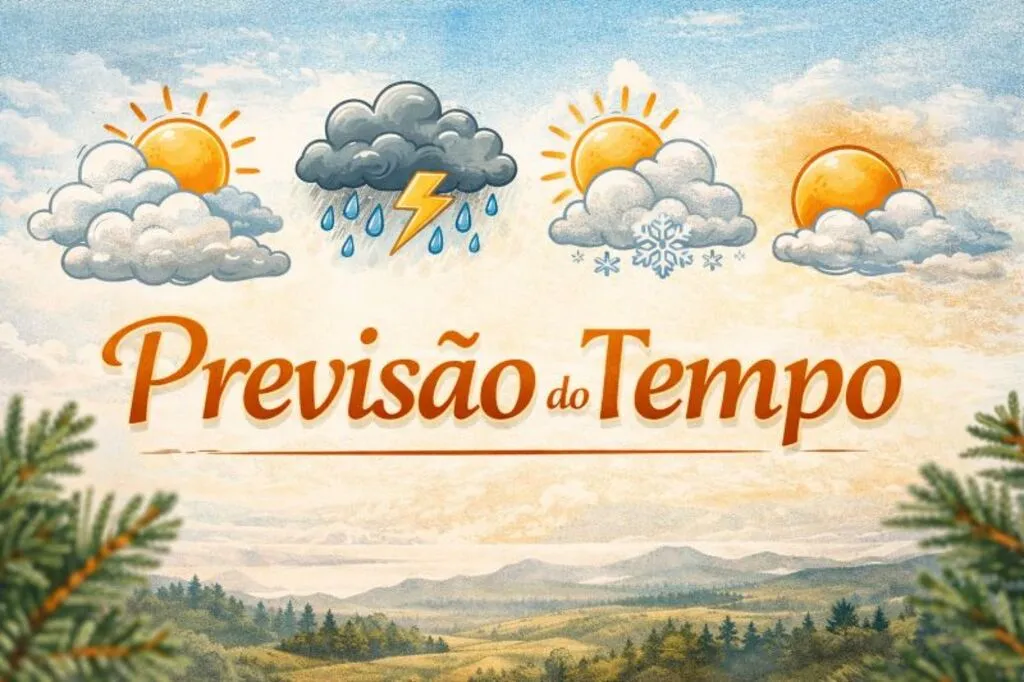 Semana terá elevação das temperaturas, chuva e rajadas de até 76 km/h em Pinhão