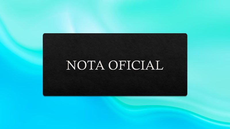 Nota Oficial