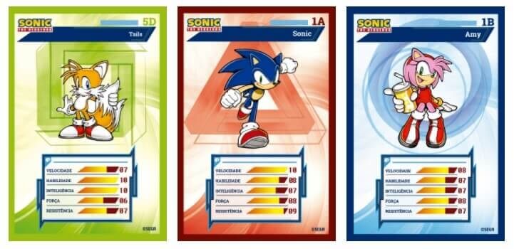 Bob's lança cards do Sonic
